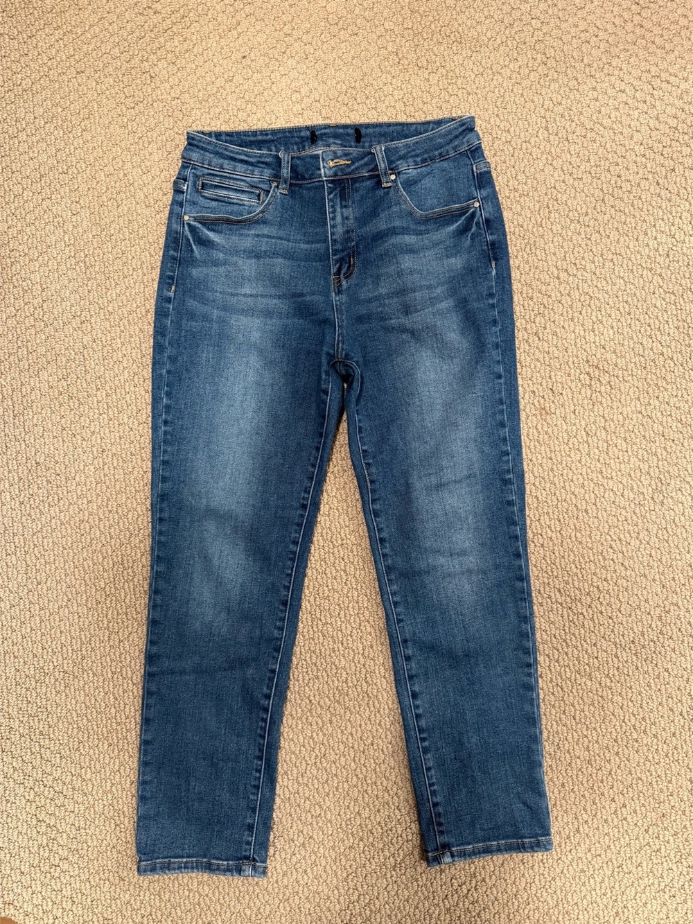 Women's Risen Skinny Jeans in Blue Like New